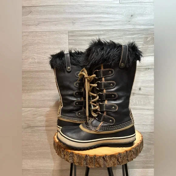 Sorel Joan of Arctic Limited edition Winter Boots leopard print size 6 - Picture 6 of 8